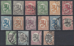 Finlandia U   66/81 (o) Usado.1918 - Used Stamps