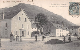 CORNIMONT (Vosges) - La Place Et La Grand'Roche - La Croix - Cachet Rambervillers à Charmes - Précurseur 1904 (2 Scans) - Cornimont