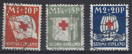 Finlandia U  156/158 (o) Usado.1930 - Usados