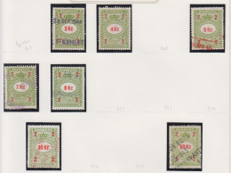 Denemarken Fiskale Zegel Cat. J.Barefoot Faktura Tussen 216G  En 228G - Revenue Stamps