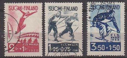 Finlandia U  200/202 (o) Usado.1938 - Used Stamps