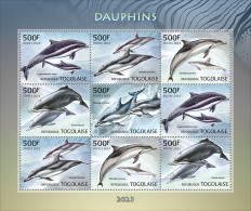 Togo  2023 Dolphins. (249f03) OFFICIAL ISSUE - Delfines