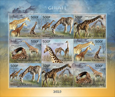 Togo  2023 Giraffe. (249f15) OFFICIAL ISSUE - Giraffen