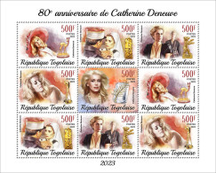 Togo  2023 80th Anniversary Of Catherine Deneuve. (249f23) OFFICIAL ISSUE - Cinema