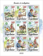Togo  2023 Scouts And Orchyds. (249f47) OFFICIAL ISSUE - Unused Stamps