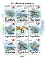 Togo  2023 Water Dinosaurs. (249f56) OFFICIAL ISSUE - Preistorici