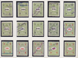 Denemarken Fiskale Zegel Cat. J.Barefoot Faktura 239G/253G - Revenue Stamps