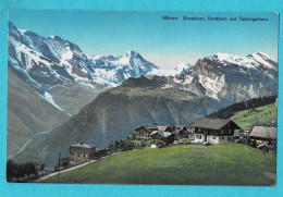 * Mürren (Berne - La Suisse - Schweiz) * (Kunstverlag Schild Bichsel, Brienz 3074) Grosshorn, Breithorn & Tschingelhorn - Mürren