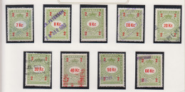 Denemarken Fiskale Zegel Cat. J.Barefoot Faktura 254G/262G - Revenue Stamps