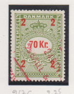 Denemarken Fiskale Zegel Cat. J.Barefoot Faktura 263G - Revenue Stamps