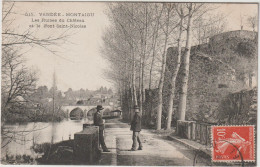 MONTAIGU  LES RUINES DU CHATEAU ET LE PONT SAINT NICOLAS - Montaigu