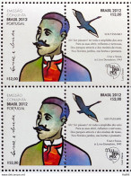 C 3229 Brazil Stamp LUBRAPEX Portuguese Language Cruz E Souza Literature 2012 Block Of 4 - Unused Stamps