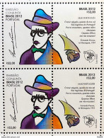 C 3227 Brazil Stamp LUBRAPEX Portuguese Language Fernando Pessoa Literature 2012 Block Of 4 - Unused Stamps