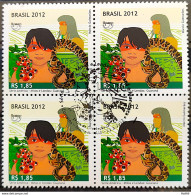 C 3225 Brazil Stamp Upaep Guarana Snake Coffee Indian 2012 Block Of 4 CBC AM Manaus - Unused Stamps