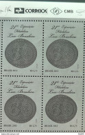 C 3220 Brazil Stamp Exhibition Portugal Lubrapex Bulls Eye 2012 Block Of 4 Vignette Correios 2 - Unused Stamps