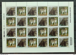 C 3217 Brazil Stamp Fauna Moorish Cat And Ocelot Feline 2012 Sheet - Unused Stamps