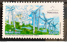 C 3219 Brazil Stamp Wind Renewable Energy 2012 - Unused Stamps