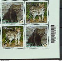 C 3217 Brazil Stamp Fauna Moorish Cat And Ocelot Feline 2012 Block Of 4 Bar Code - Unused Stamps