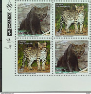 C 3217 Brazil Stamp Fauna Moorish Cat And Ocelot Feline 2012 Block Of 4 Vignette Correios - Unused Stamps