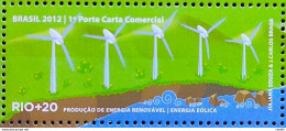 C 3208 Brazil Stamp Rio + 20 Wind Energy 2012 - Unused Stamps