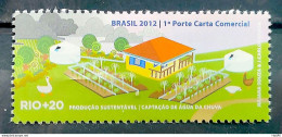 C 3189 Brazil Stamp Rio + 20 Sustainable Production Water Chicken Duck 2012 - Unused Stamps