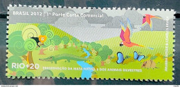 C 3188 Brazil Stamp Rio + 20 Environment Monkey Macaw Poultry Butterfly Alligator 2012 - Unused Stamps