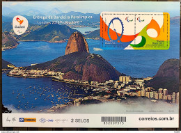 B 184 Brazil Stamp Delivery Of The 2012 Paralympic Flag - Neufs