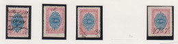 Denemarken Fiskale Zegel Cat. J.Barefoot Obligations(Bonds) Tussen 18 En 22 - Revenue Stamps