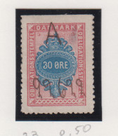 Denemarken Fiskale Zegel Cat. J.Barefoot Obligations(Bonds) 23 - Fiscaux