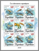 TOGO 2023 MNH Water Dinosaurs Wassersaurier M/S – OFFICIAL ISSUE – DHQ2409 - Preistorici