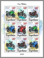 TOGO 2023 MNH Motorcycles Motorräder M/S – OFFICIAL ISSUE – DHQ2409 - Motorfietsen