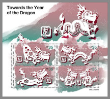 SIERRA LEONE 2023 MNH Year Of The Dragon Jahr Des Drachen M/S – OFFICIAL ISSUE – DHQ2409 - Chinees Nieuwjaar