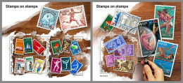 SIERRA LEONE 2023 MNH Stamps On Stamps Olympic Games M/S+S/S – OFFICIAL ISSUE – DHQ2409 - Francobolli Su Francobolli