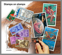 SIERRA LEONE 2023 MNH Stamps On Stamps Olympic Games S/S – OFFICIAL ISSUE – DHQ2409 - Francobolli Su Francobolli