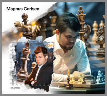 SIERRA LEONE 2023 MNH Magnus Carlsen Chess Schach S/S – OFFICIAL ISSUE – DHQ2409 - Echecs