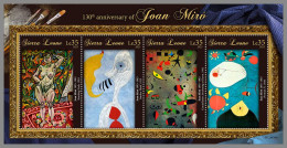SIERRA LEONE 2023 MNH Joan Miro Paintings Gemälde M/S – OFFICIAL ISSUE – DHQ2409 - Otros & Sin Clasificación