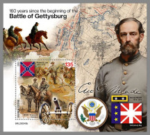 SIERRA LEONE 2023 MNH Battle Of Gettysburg Schlacht Um Gettysburg S/S – OFFICIAL ISSUE – DHQ2409 - Indépendance USA