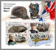 SIERRA LEONE 2023 MNH End Of World War I Ende 1. Weltkrieg M/S – OFFICIAL ISSUE – DHQ2409 - WW1 (I Guerra Mundial)