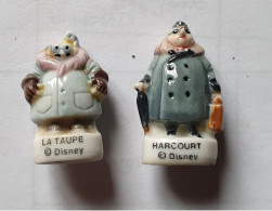 Lot 2 Fèves Atlantide Disney - La Taupe, Harcourt - Cartoons