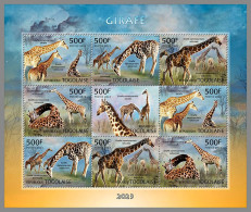 TOGO 2023 MNH Giraffe M/S – IMPERFORATED – DHQ2409 - Giraffe