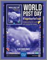 SIERRA LEONE 2023 MNH World Post Day Weltposttag S/S – IMPERFORATED – DHQ2409 - Posta