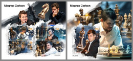 SIERRA LEONE 2023 MNH Magnus Carlsen Chess Schach M/S+S/S – IMPERFORATED – DHQ2409 - Echecs