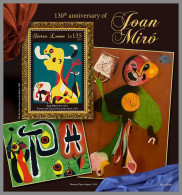 SIERRA LEONE 2023 MNH Joan Miro Paintings Gemälde S/S – IMPERFORATED – DHQ2409 - Otros & Sin Clasificación