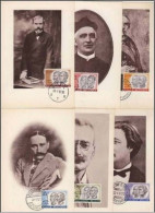 !!! CARTES MAXIMUM SERIE PERSONNALITES BELGES (12 CARTES) - 2 SCANS - 1961-1970