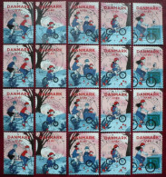 Dänemark 4 Komplette Sätze Radfahren Im Alltag 2023 Schön Gestempelt / Fine Used - Used Stamps