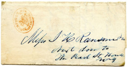 ETATS UNIS - HANDFORD'S PONY EXPRES 2 CTS SUR LETTRE (LD) LOCALE, 1846 - Lettres & Documents