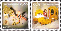 LUXEMBURG, LUXEMBOURG 2015,  MI 2054- 2055, Y T1998 - 1999   - EUROPA CEPT - JOUETS, SPIELZEUG, POSTFRISCH, NEUF - Ongebruikt