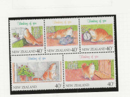 1991 MNH New Zealand Mi 1171-75 (40c Stamps) Postfris** - Unused Stamps