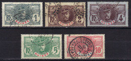 Guinée N° 33, 34, 35, 36, 37 - Used Stamps