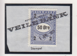 Denemarken Fiskale Zegel Cat. J.Barefoot Opgorelses(Debit Note) 209 Op Fragment - Revenue Stamps